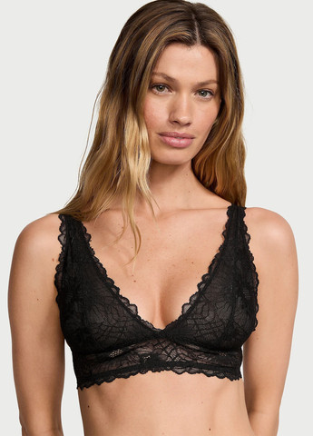 Черный демисезонный комплект (бюстгальтер, трусики) Victoria's Secret