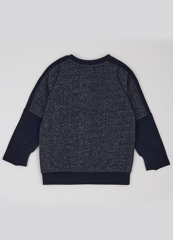 Ляля свитшот однотонный индиго кэжуал хлопок, двунитка