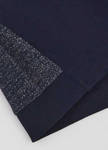 Ляля свитшот однотонный индиго кэжуал хлопок, двунитка