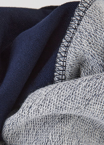 Ляля свитшот однотонный индиго кэжуал хлопок, двунитка