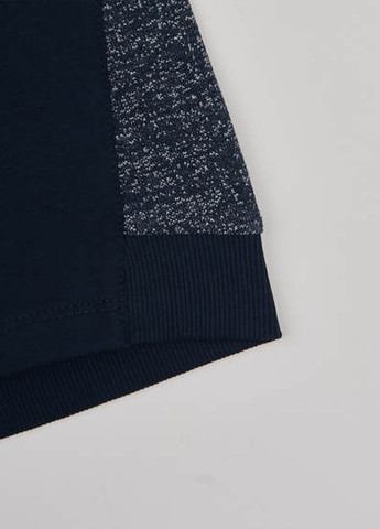 Ляля свитшот однотонный индиго кэжуал хлопок, двунитка