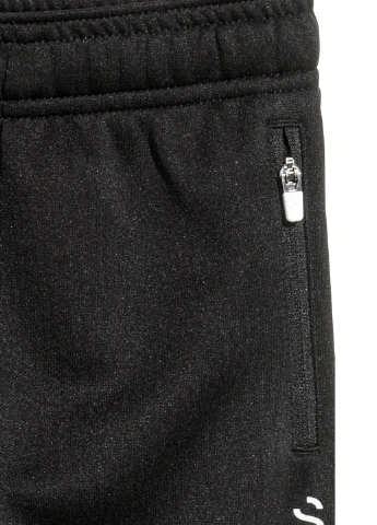 Черные кэжуал демисезонные брюки H&M