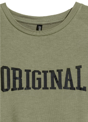 Хакі (оливкова) літня футболка H&M