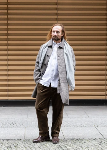 Коричневое демисезонное Пальто однобортное Uniqlo