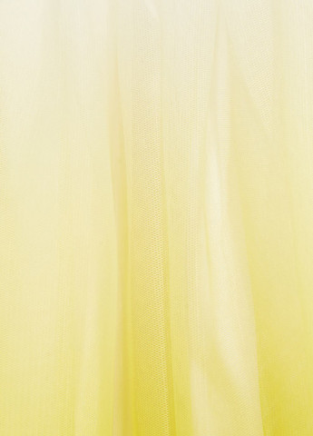 Желтая кэжуал однотонная юбка Zara мини