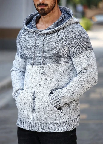 Серый зимний свитер SHEIN