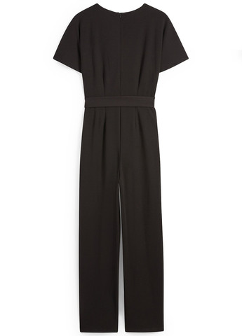 Комбинезон C&A комбинезон-брюки однотонный чёрный кэжуал полиэстер