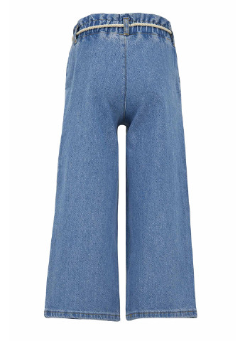 Голубые демисезонные кюлоты джинсы DeFacto
