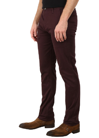 Темно-бордовые кэжуал демисезонные зауженные брюки Levi's