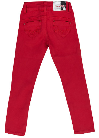 Красные демисезонные джинсы Many&Many