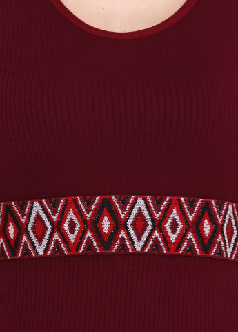 Бордовое кэжуал платье Imperial с геометрическим узором