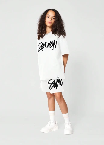 Біла літня футболка SHEIN