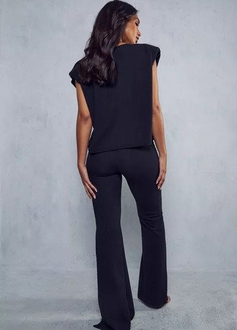 Черный летний комплект (блуза, брюки) MissPap