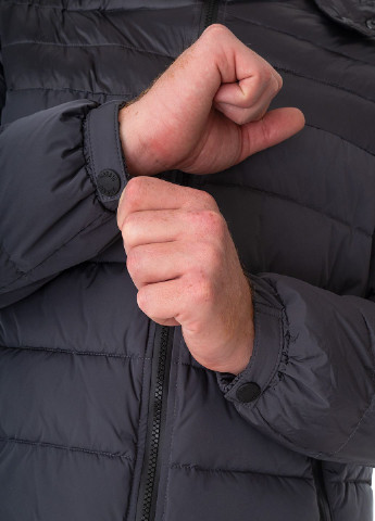 Сіра демісезонна куртка чоловіча Antony Morato