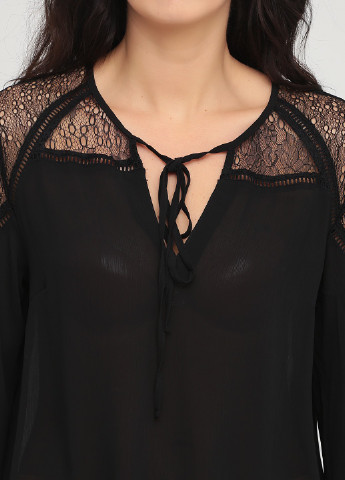 Чорна демісезонна блуза Lipsy