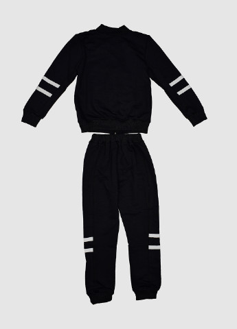Чорний демісезонний костюм (світшот, брюки) брючний Витуся