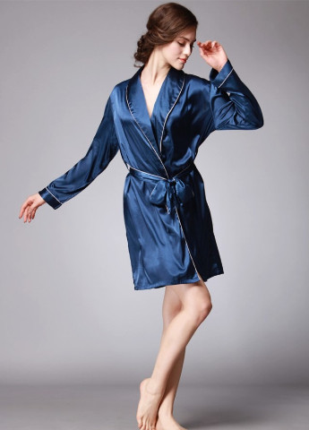 Халат домашний женский Shine, синий Berni Fashion 54873 (231709918)
