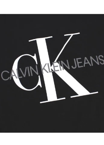 Черное кэжуал платье платье-футболка Calvin Klein с логотипом
