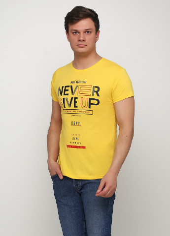Жовта літня футболка By strongman
