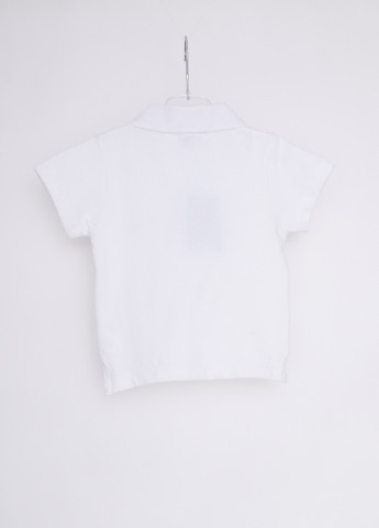 Белая детская футболка-поло для мальчика Marasil однотонная