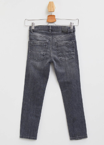 Штани DeFacto завужені графітові джинсові бавовна