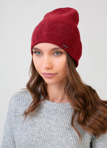 Високоякісна, м'яка, тепла зимова жіноча шапка без підкладки 330042 Merlini (242216386)