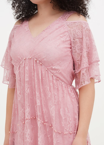 Розовое праздничный платье Vicolo однотонное