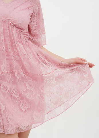 Розовое праздничный платье Vicolo однотонное