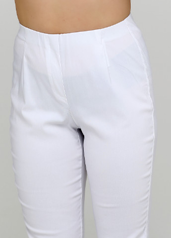 Белые кэжуал демисезонные зауженные брюки Sheego