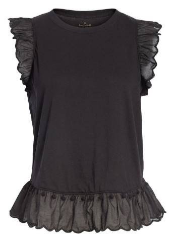 Черная летняя блуза Kate Spade