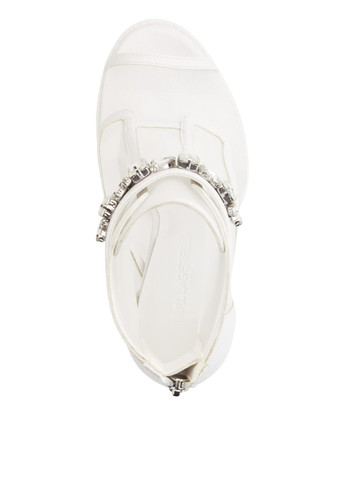 Белые летняя ботильоны Karl Lagerfeld