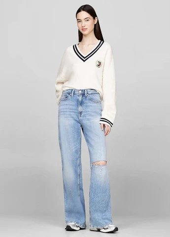 Білий демісезонний пуловер пуловер Tommy Jeans