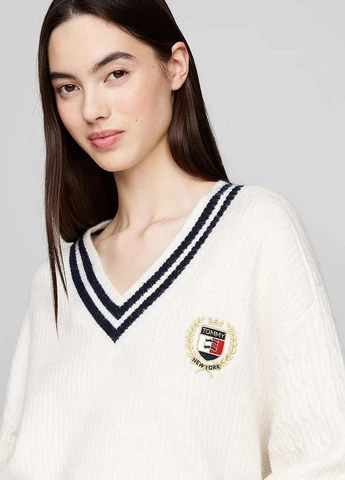Білий демісезонний пуловер пуловер Tommy Jeans