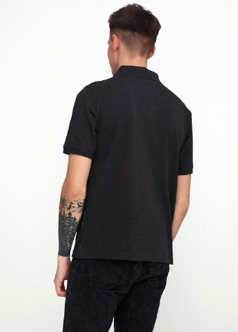 Черная футболка-поло для мужчин Clipper однотонная