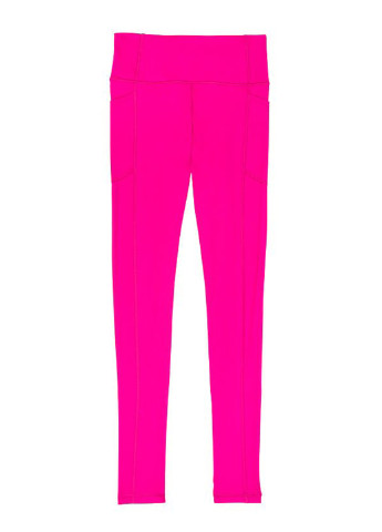 Легінси Victoria's Secret однотонні кислотно-рожеві спортивні поліестер