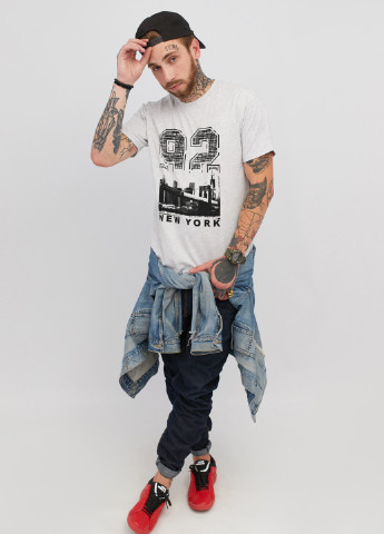 Светло-серая футболка YAPPI