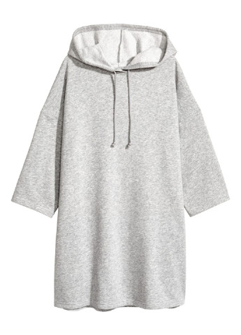 Світло-сіра кежуал сукня оверсайз H&M меланжева