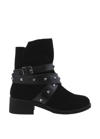 Осенние ботинки Tayana с заклепками, с пряжкой из натуральной замши