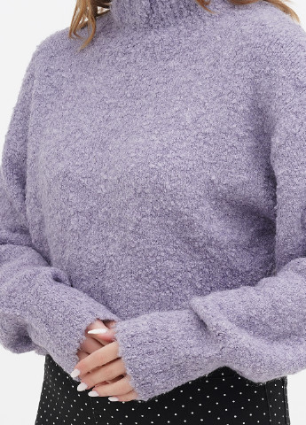 Бузковий зимовий светр Monki