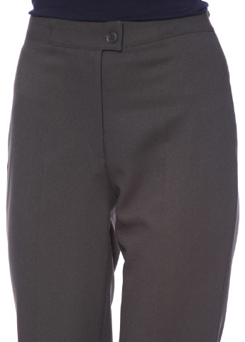 Темно-серые кэжуал демисезонные прямые брюки Absolute Woman