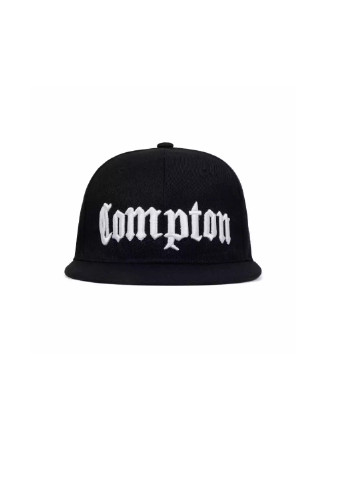 Кепка снепбек Compton с прямым козырьком, Унисекс Черный NoName cнепбек (250377569)