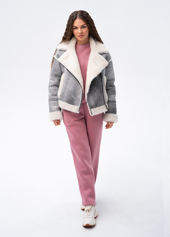 Розовый свитшот Fabio Monti однотонный вышивка (297949075)