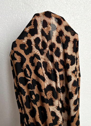 Светло-коричневое кэжуал платье годе SHEIN леопардовый