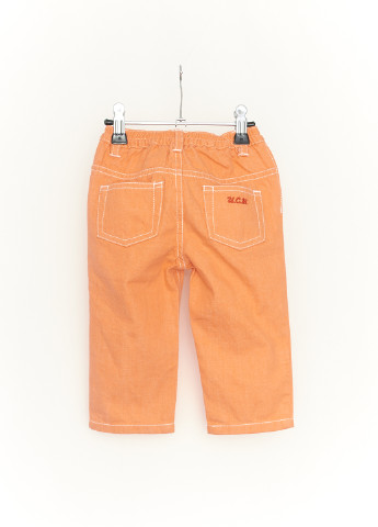 Оранжевые демисезонные прямые джинсы United Colors of Benetton