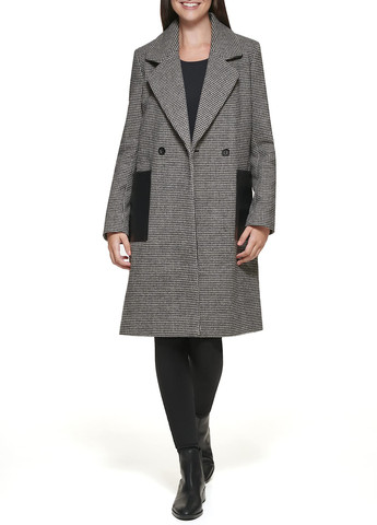 Комбинированное демисезонное Пальто двубортное Calvin Klein