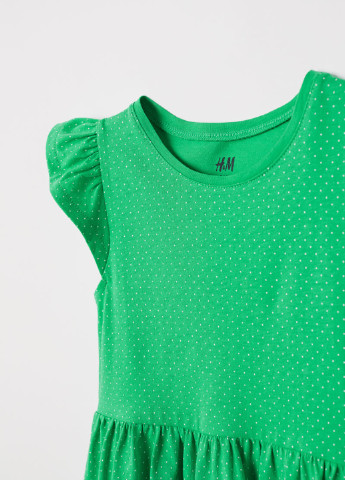 Зелёное платье H&M (113622458)