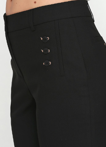 Черные кэжуал демисезонные зауженные брюки Mona Liza