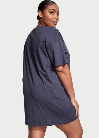 Темно-синее домашнее платье платье-футболка Victoria's Secret однотонное