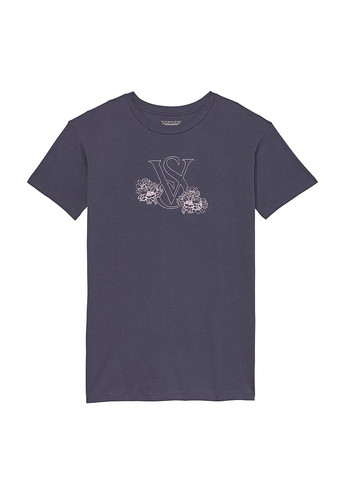 Темно-синее домашнее платье платье-футболка Victoria's Secret однотонное