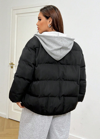 Чорна демісезонна куртка SHEIN